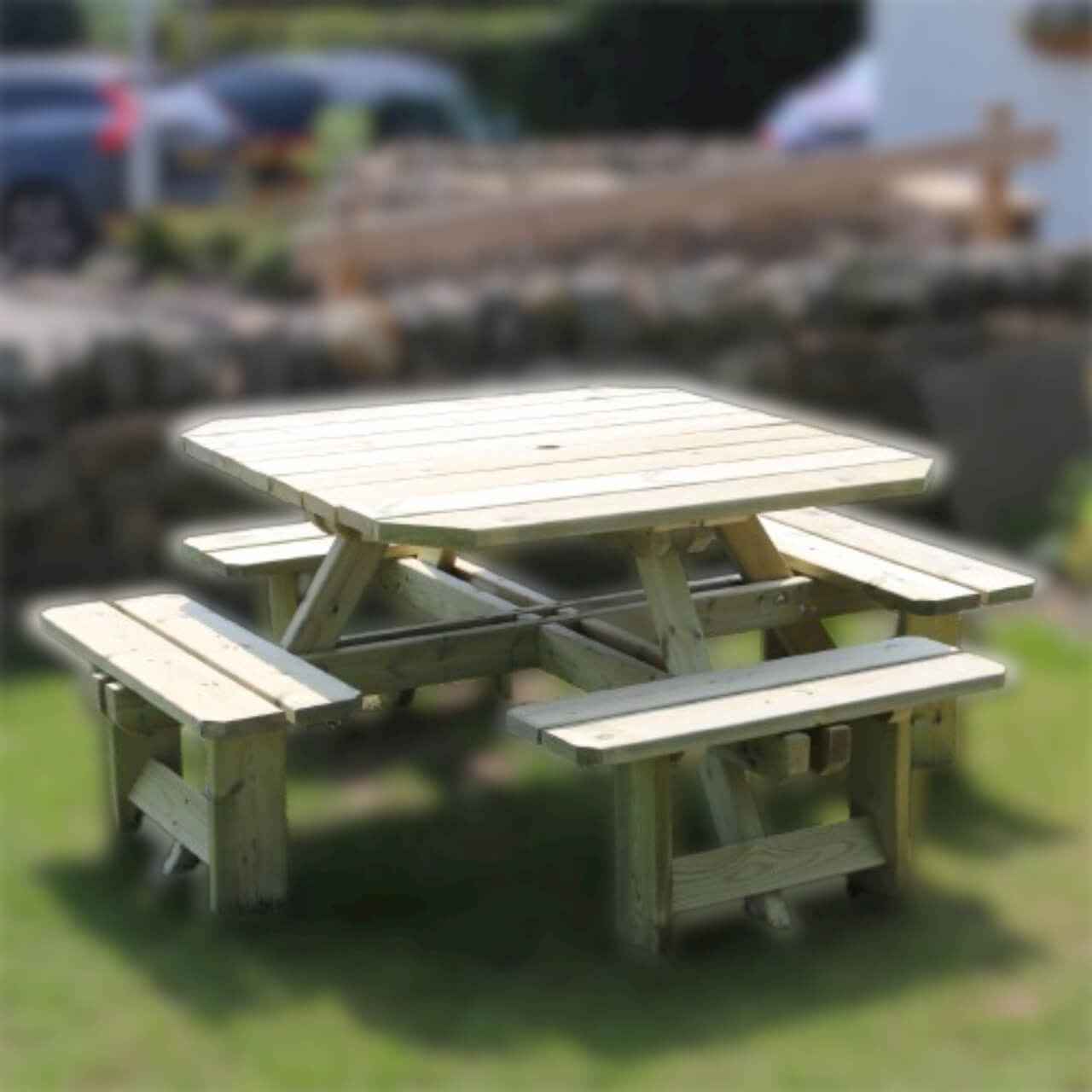 Churnet Valley Westwood Square Picnic Table