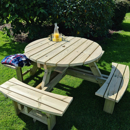 Churnet Valley Westwood Round Picnic Table