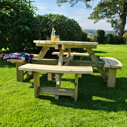 Churnet Valley Westwood Round Picnic Table