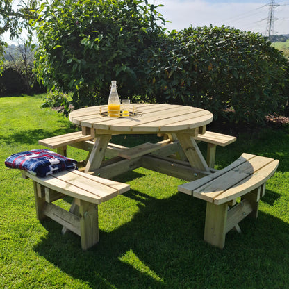 Churnet Valley Westwood Round Picnic Table