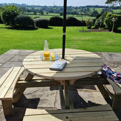 Churnet Valley Westwood Round Picnic Table