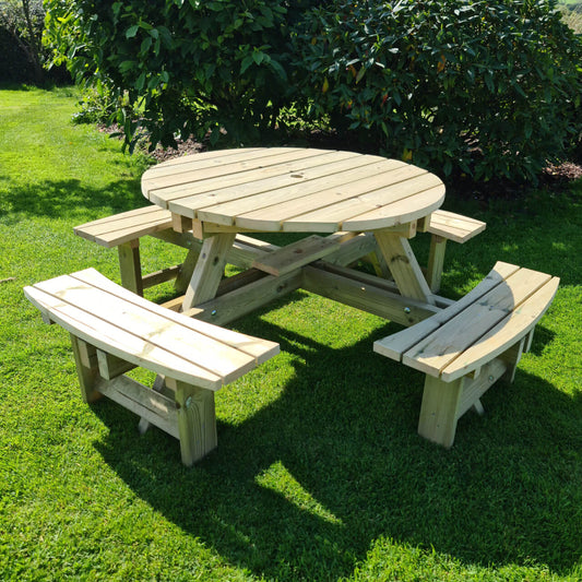 Churnet Valley Westwood Round Picnic Table