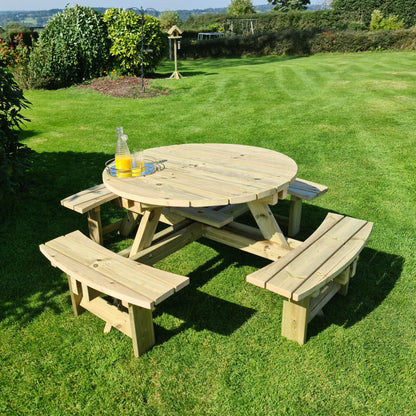 Churnet Valley Westwood Round Picnic Table