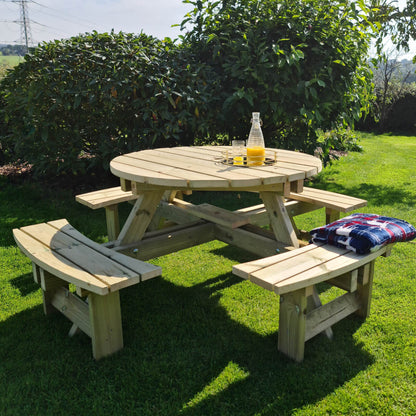 Churnet Valley Westwood Round Picnic Table