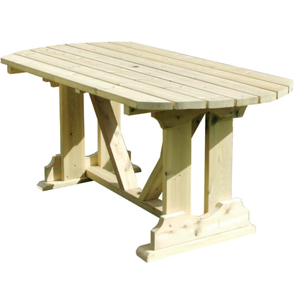 Churnet Valley Ergo 6 Seat Bench & Chair Table Set