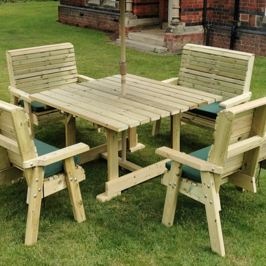 Churnet Valley Ergo 8 Seater Bench Set